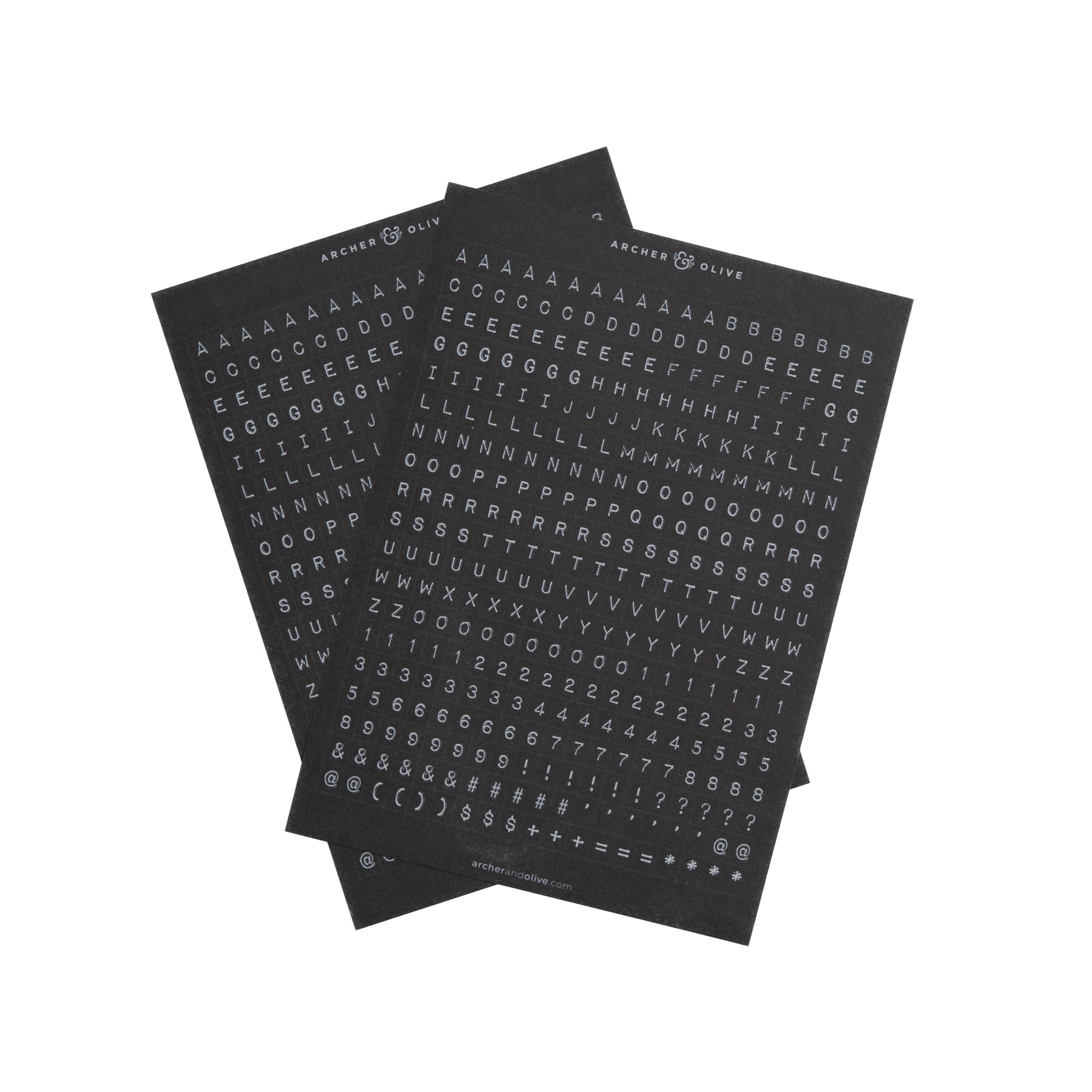Ink & Type Alpha Sticker Set - Archer and Olive