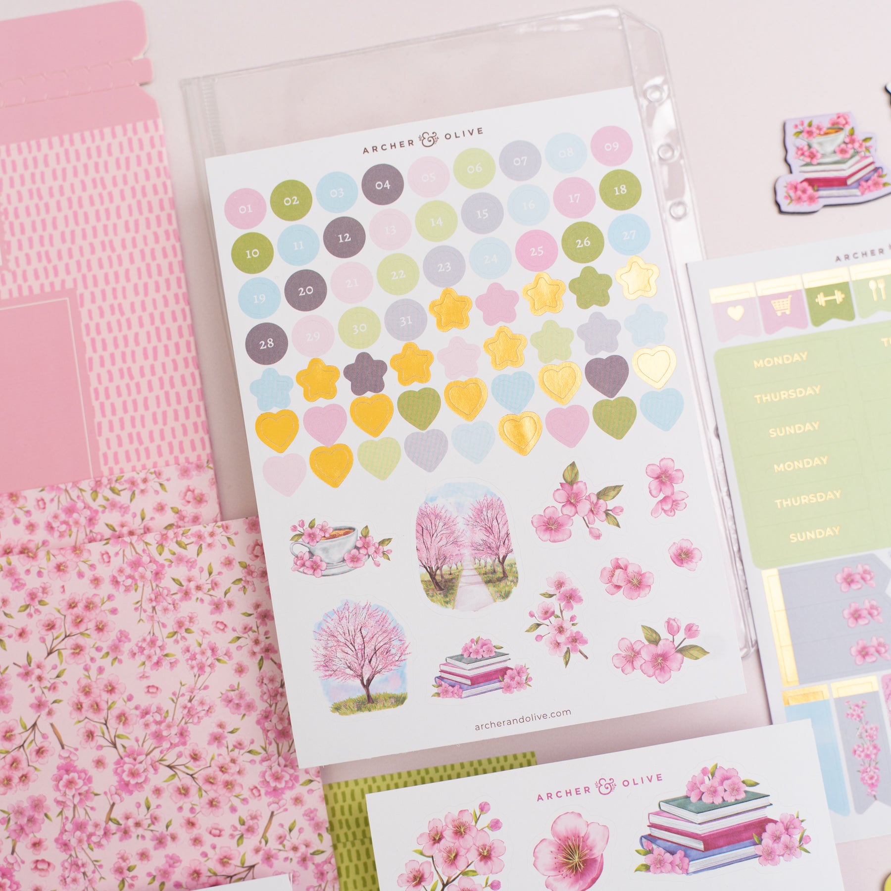 Cherry Blossoms Kit - Archer and Olive