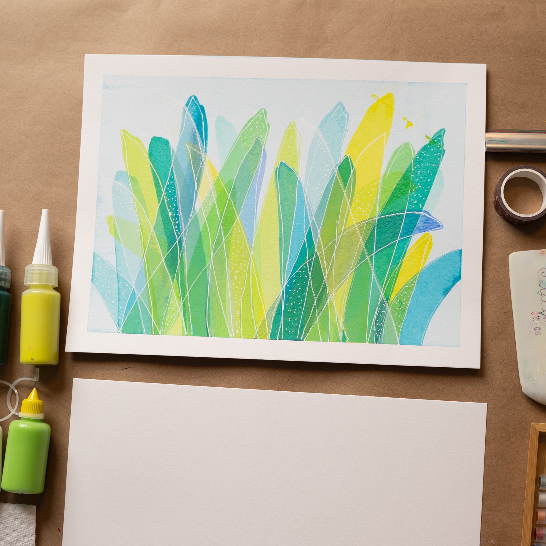 UNBOUND Abstract Scrape Art: Digital eCourse - Archer and Olive