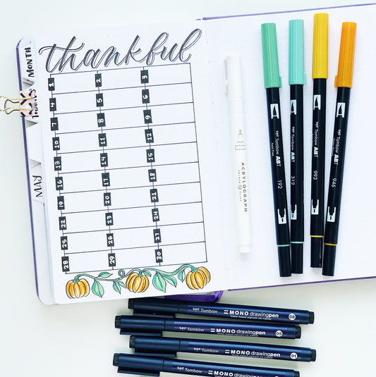 Thanksgiving Gratitude Log Tutorial