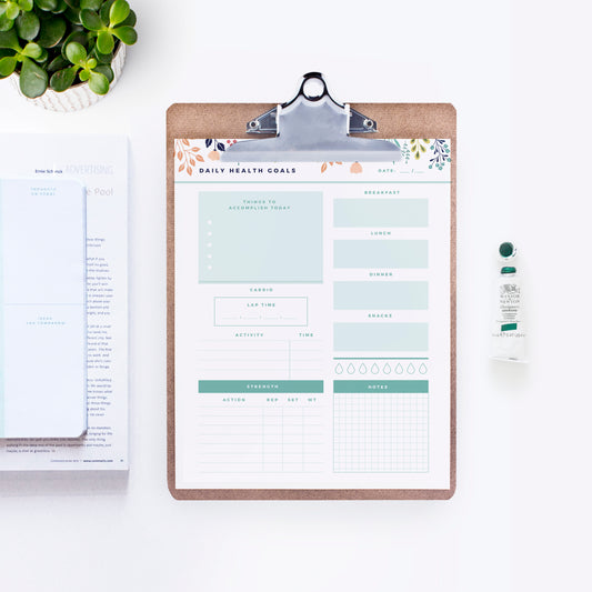 Freebie Friday - Health Plans Printable