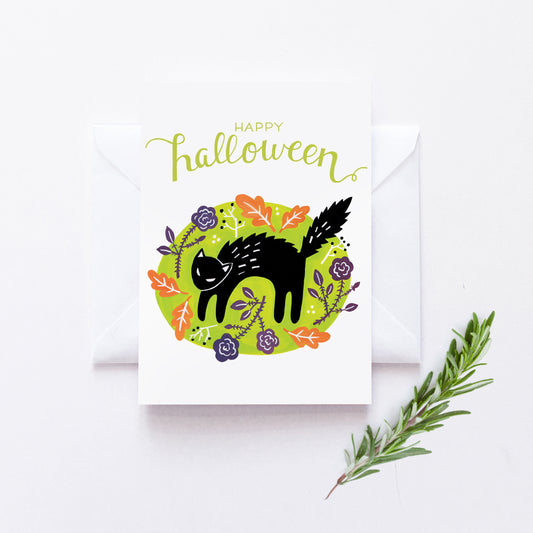 Freebie Friday - Spooky Halloween card (Friday the 13th edition)