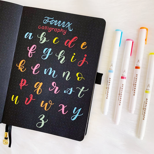 How to Practice Faux Calligraphy + FREE PRINTABLE