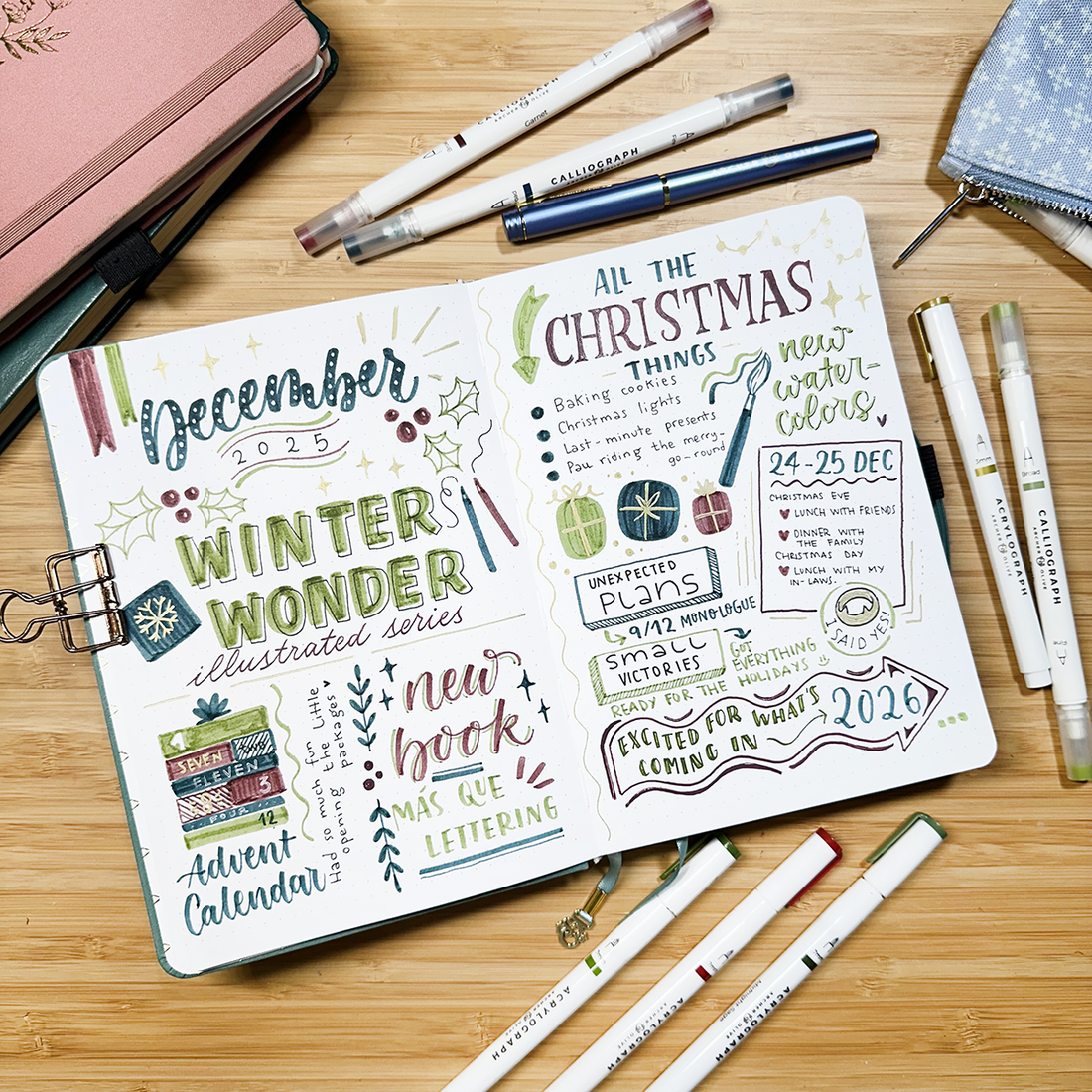 How To Set Up Creative Monthly Recaps | Lettering and Doodles Inspiration