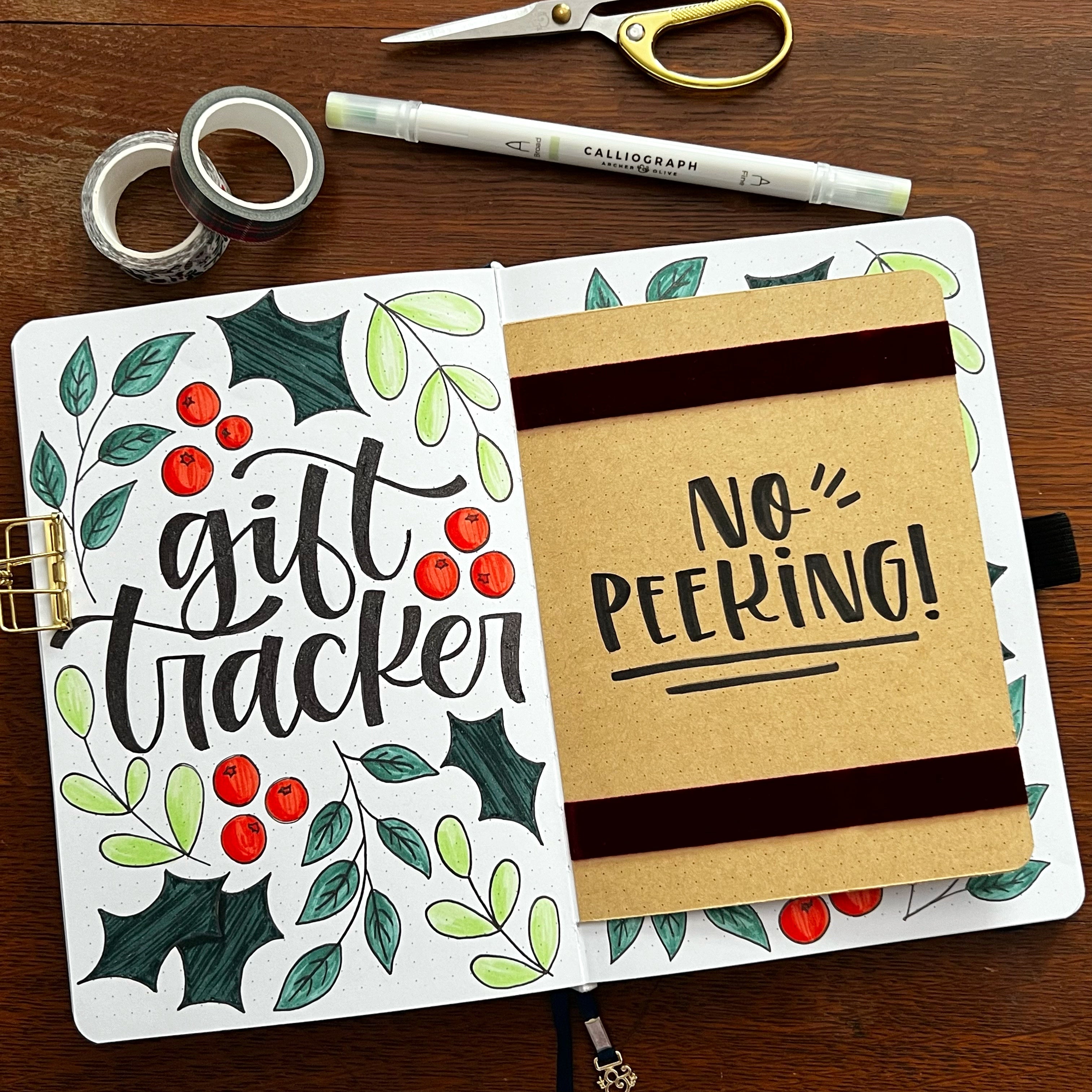 Holiday Tracker Spreads for Organization