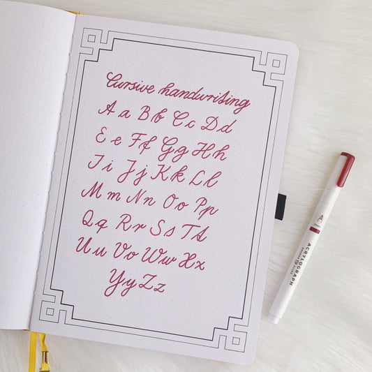 Cursive Handwriting Tutorial + Free Printable - In DUTCH