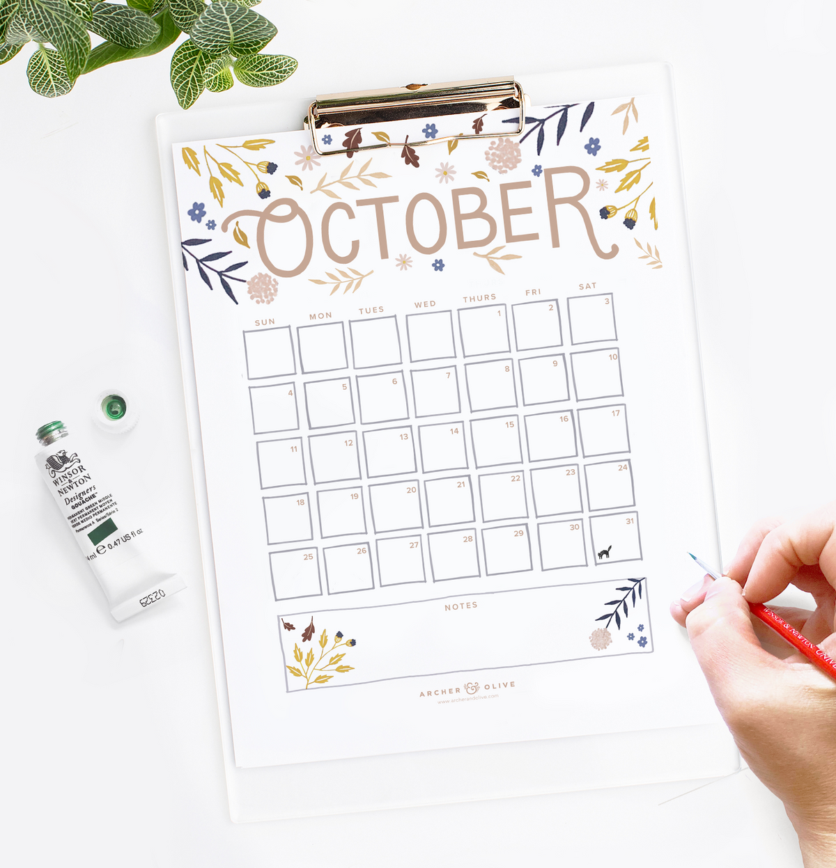 October 2020 Calendar
