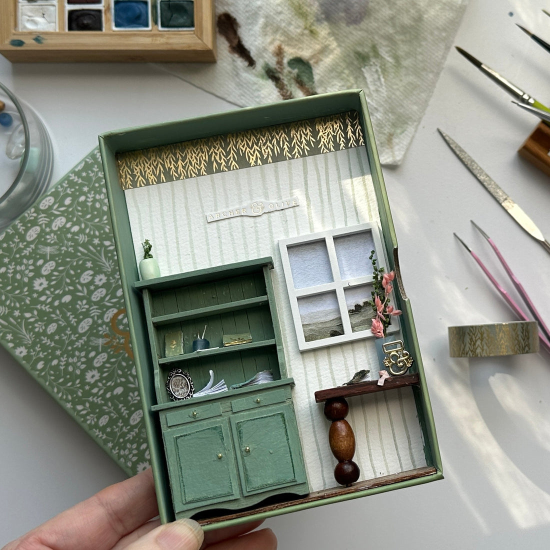 How I Turned an Archer & Olive Notebook Box Into a Whimsical Miniature World