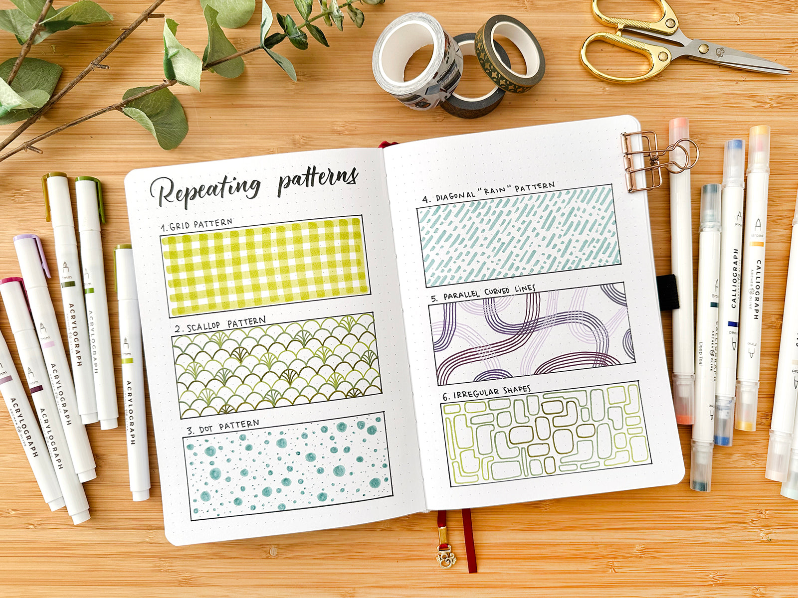 Simple Repeating Patterns to Reduce Stress (and How to Use Them in Your Journal)