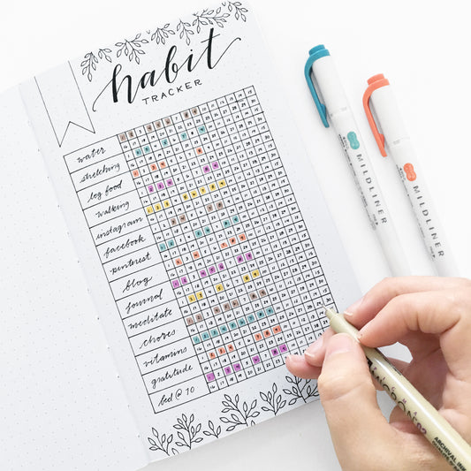 Create this simple tracker and build better habits + Free printable