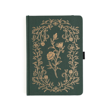 Antique Floral: Dot Grid Notebook - Archer and Olive