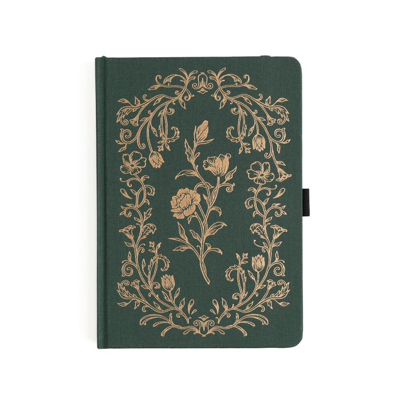 Antique Floral: Dot Grid Notebook - Archer and Olive