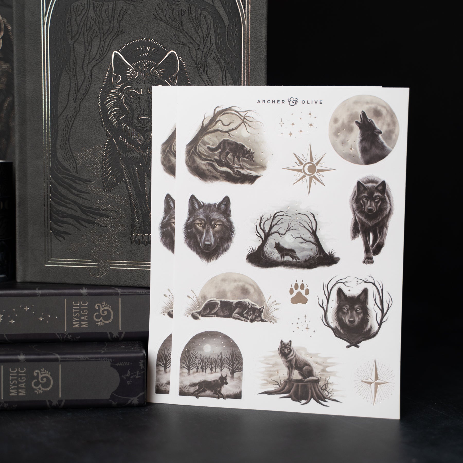 Wolf in the Night | Sticker Set