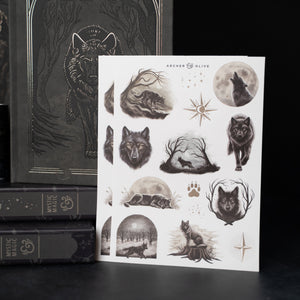 Wolf in the Night | Sticker Set