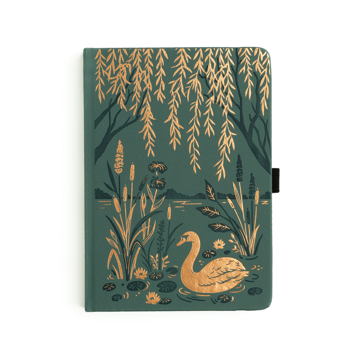 A5 Swan Pond: Blank Page Notebook