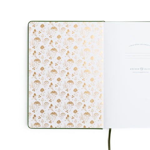 B5 Mushroom Monarch: Dot Grid Notebook