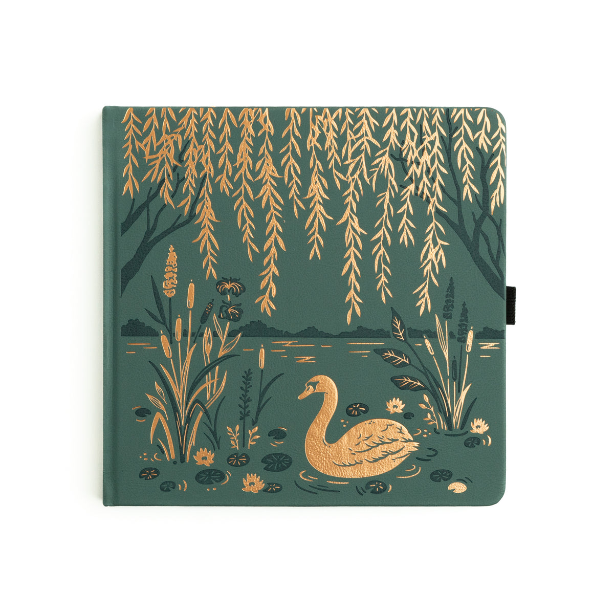 8x8 Swan Pond: Dot Grid Notebook