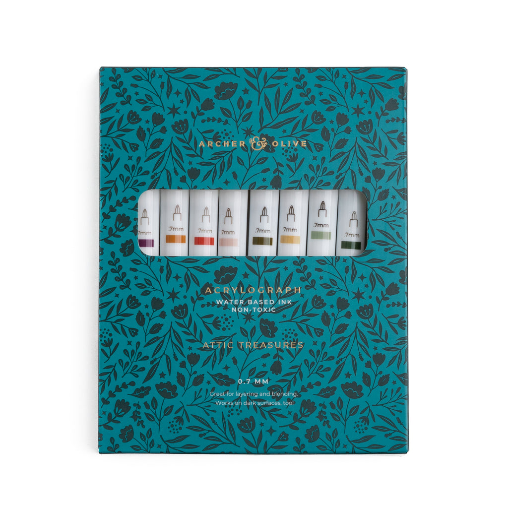 Attic Treasures Acrylographs (Set of 10) - Archer and Olive