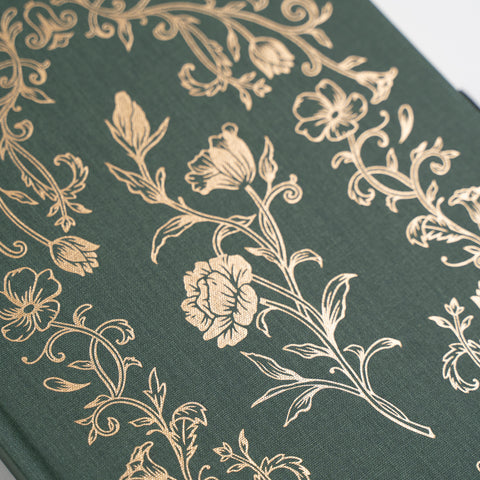 B5 Antique Floral: Dot Grid Notebook