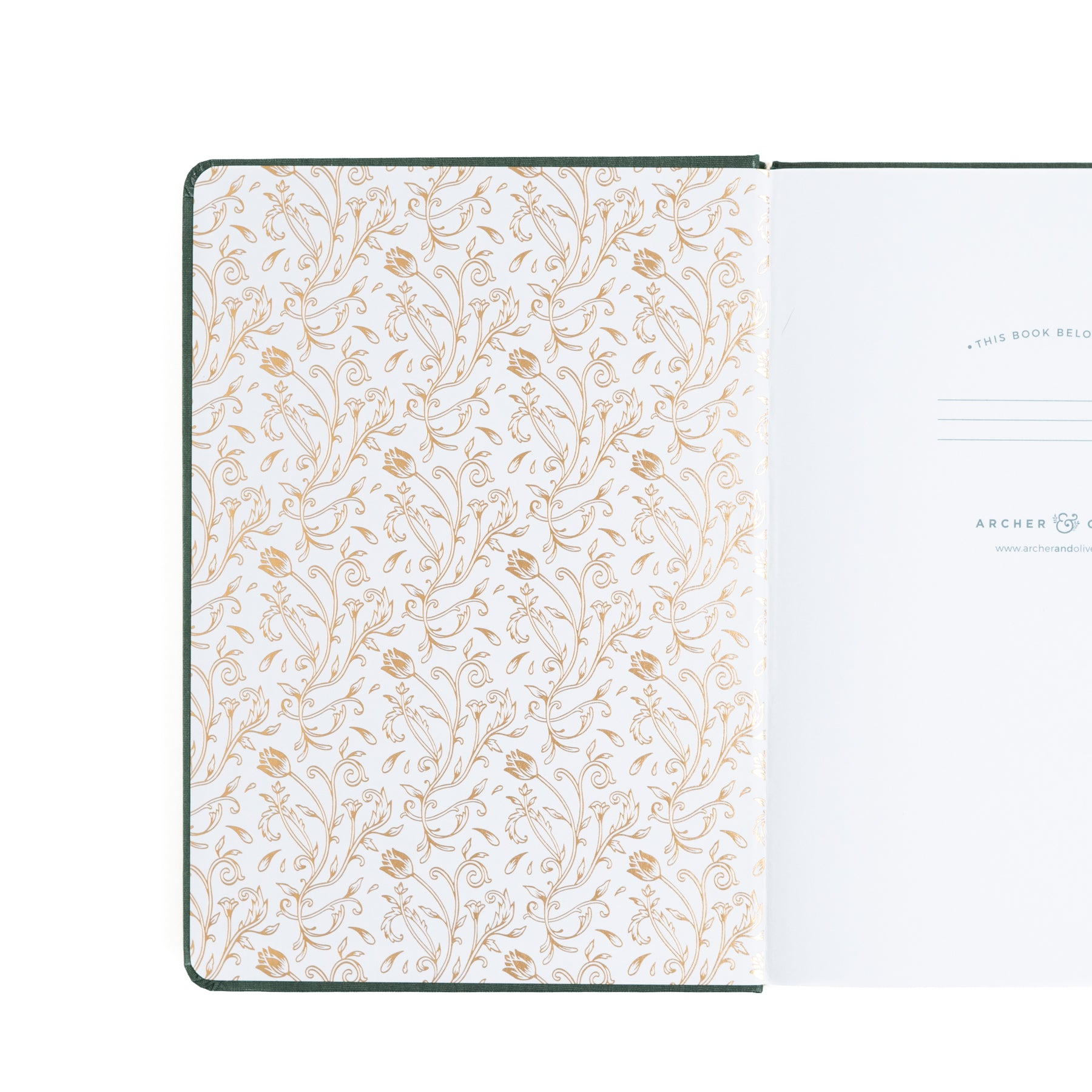 B6 Antique Floral: Dot Grid Notebook - Archer and Olive