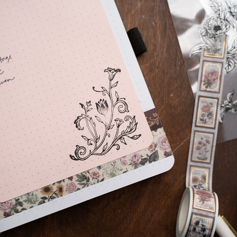 Antique Floral Stamp Set