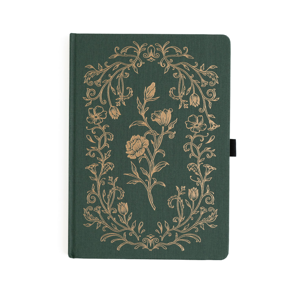 Antique Floral: Dot Grid Notebook - Archer and Olive
