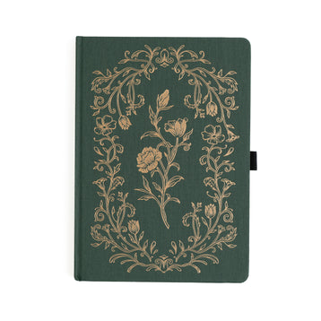 Antique Floral: Dot Grid Notebook - Archer and Olive