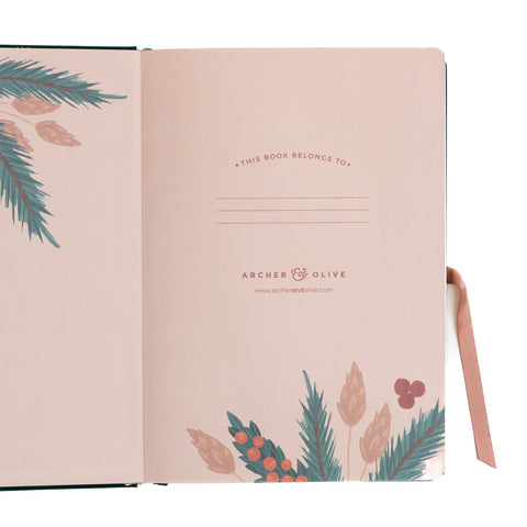 B5 Velvet Forest Heirloom: Ivory Dot Grid Notebook