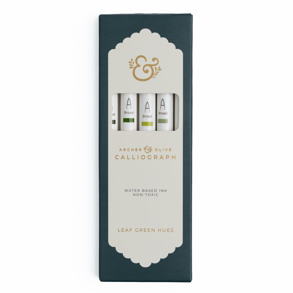 Leaf Green Hues Set - Archer and Olive