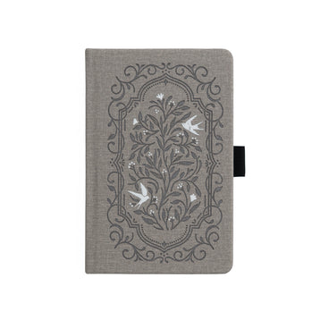 Songbird in Warm Gray Dot Grid Notebook - Archer and Olive