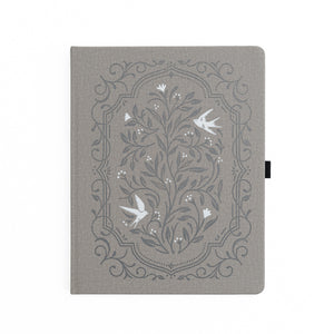 Songbird in Warm Gray Dot Grid Notebook - Archer and Olive