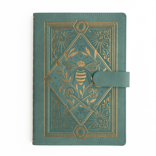 A5 Everyday Deluxe System: Keeper of the Bees in Soft Teal - Archer and Olive