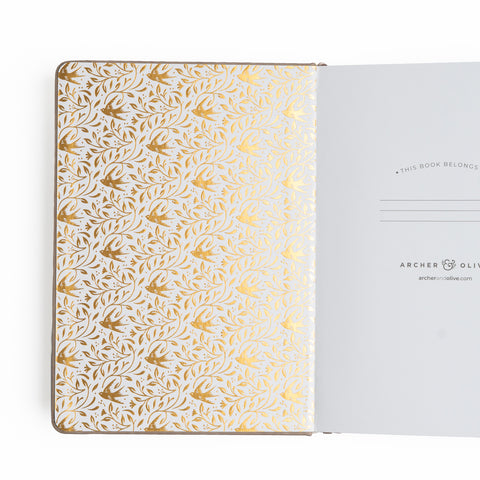 B5 Dot Grid Notebook: Songbird - Archer and Olive