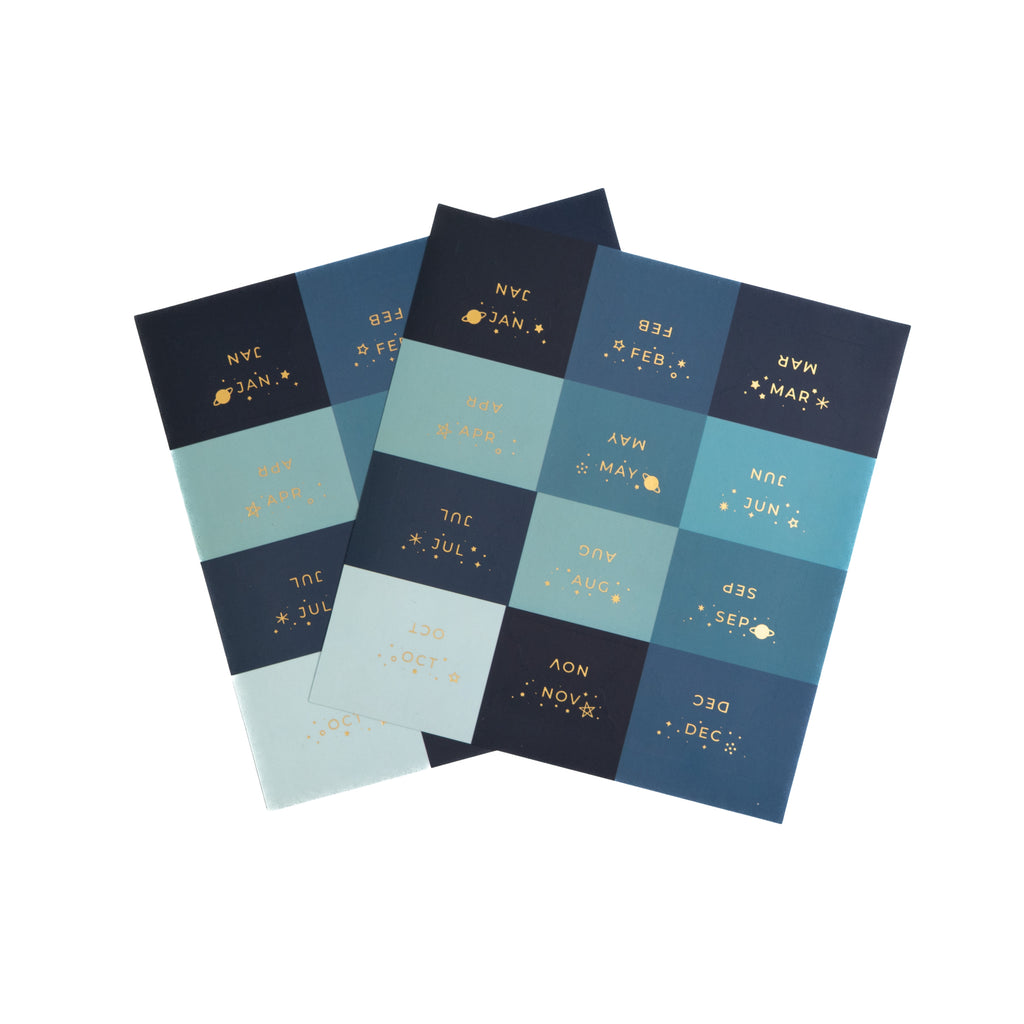 Vinyl Planner Tabs - Majestic Skies - Archer and Olive