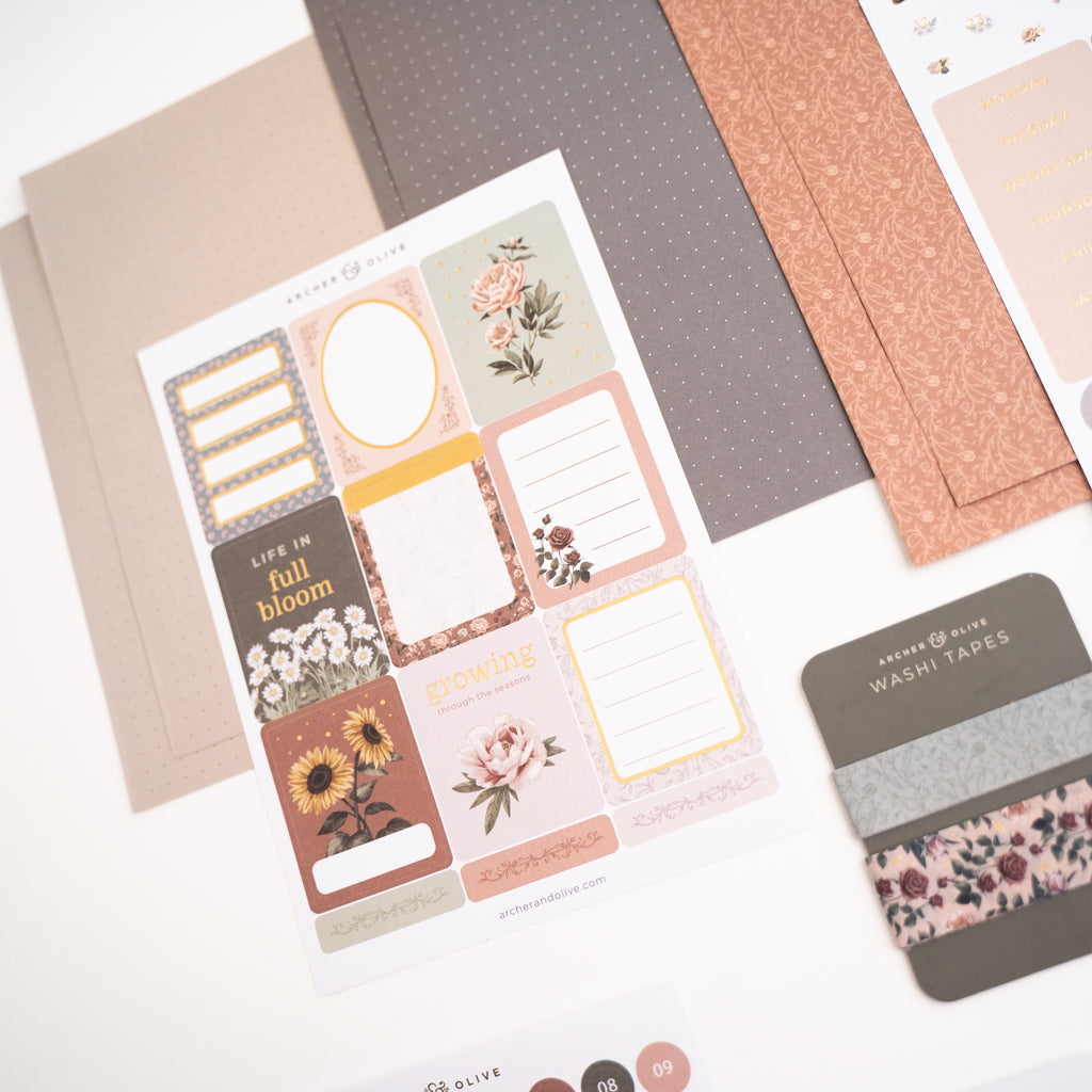 Antique Floral Everyday Theme Kit - Archer and Olive