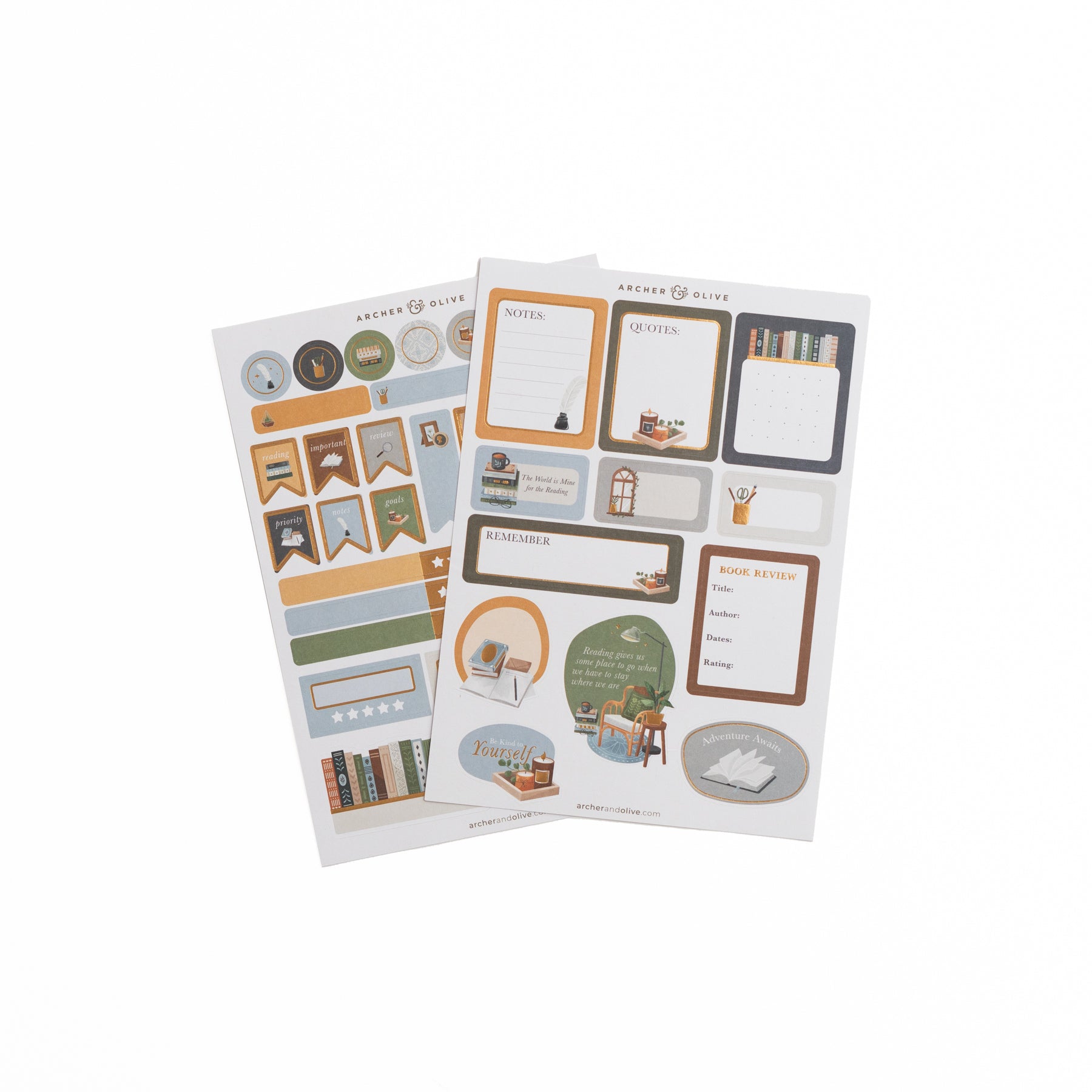Storybook Planner Stickers - Archer and Olive