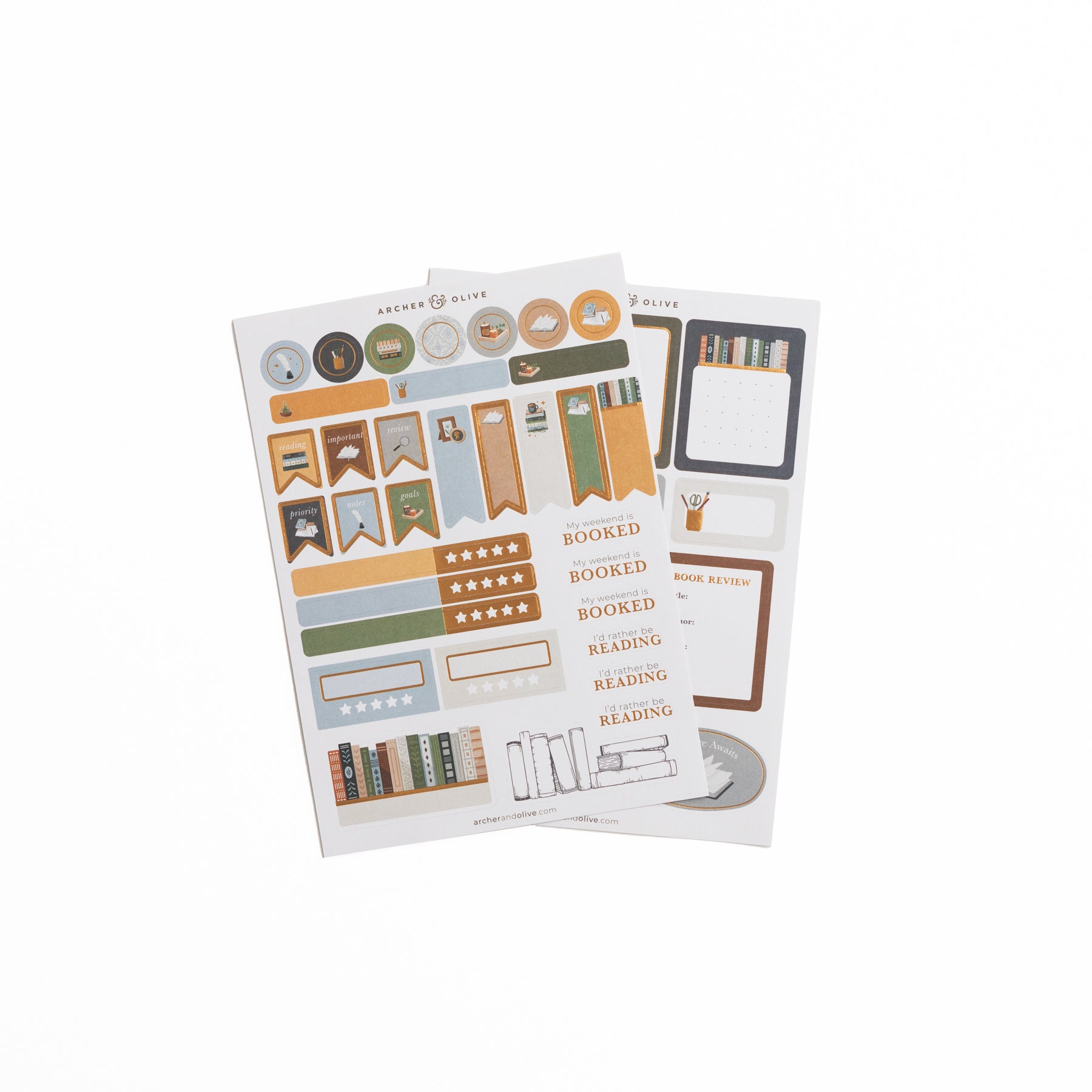 Storybook Planner Stickers - Archer and Olive