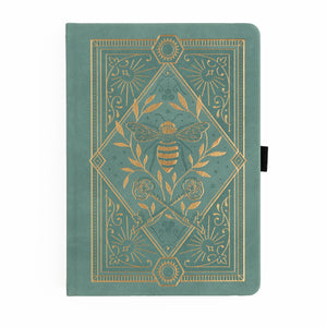 Keeper of the Bees in Soft Teal: Notebook - Archer and Olive