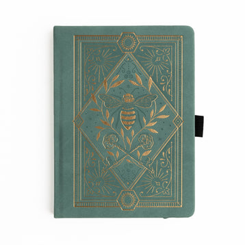 Keeper of the Bees in Soft Teal: Notebook - Archer and Olive