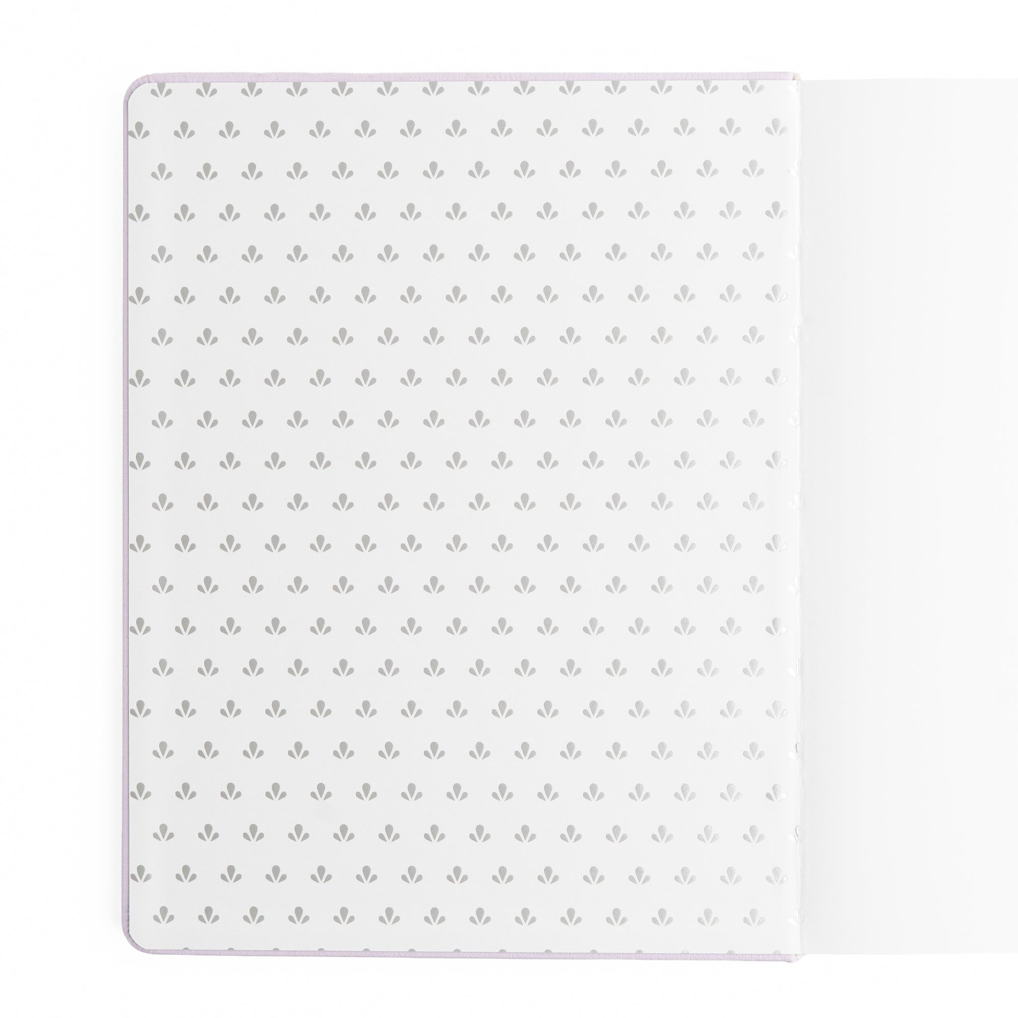 White mat with a subtle pattern on a white background
