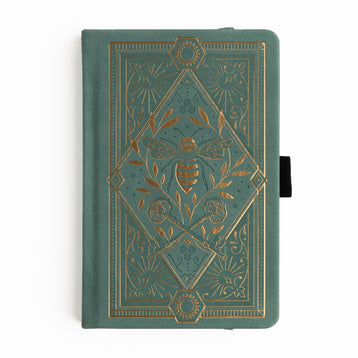 Keeper of the Bees in Soft Teal: Notebook - Archer and Olive