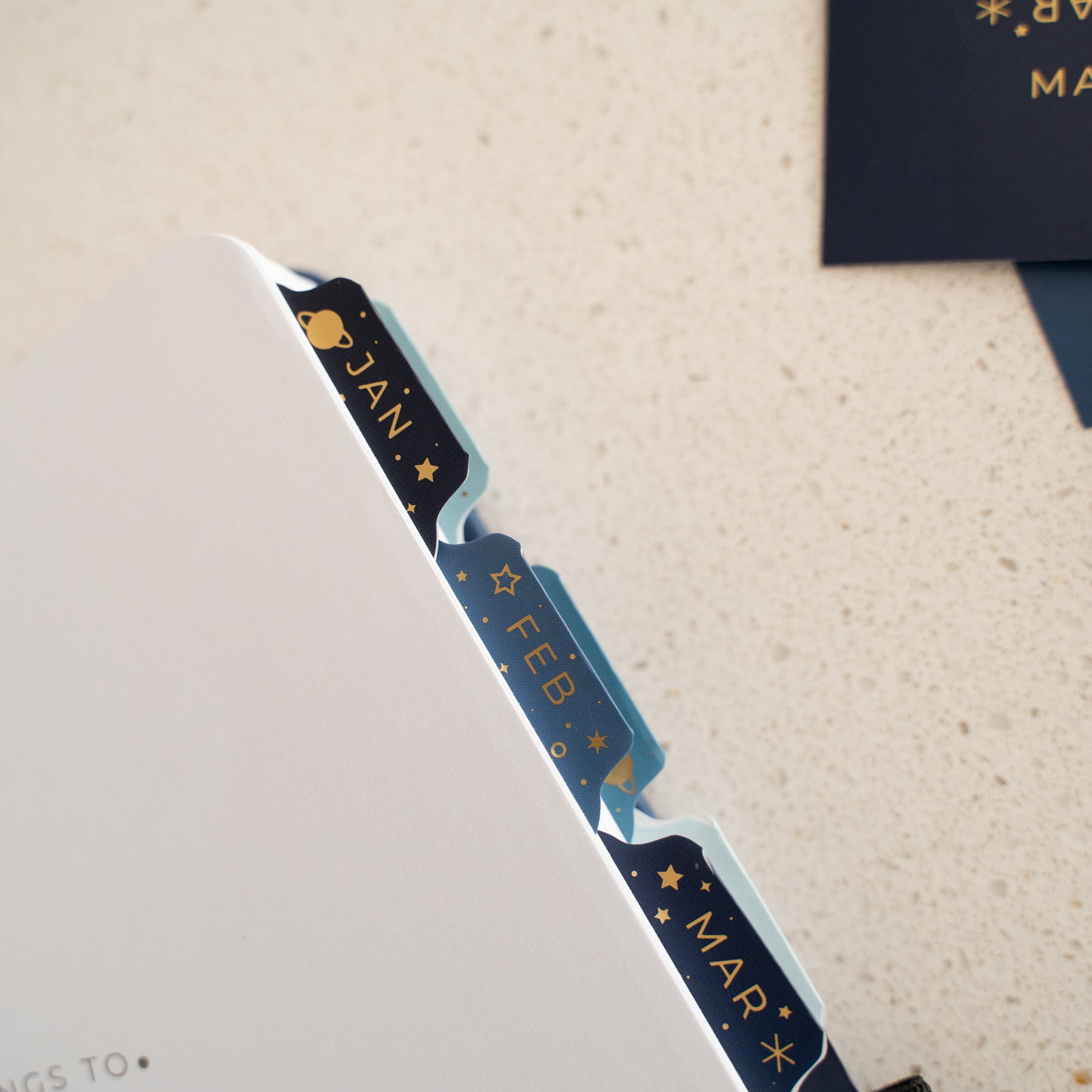 Vinyl Planner Tabs - Majestic Skies - Archer and Olive