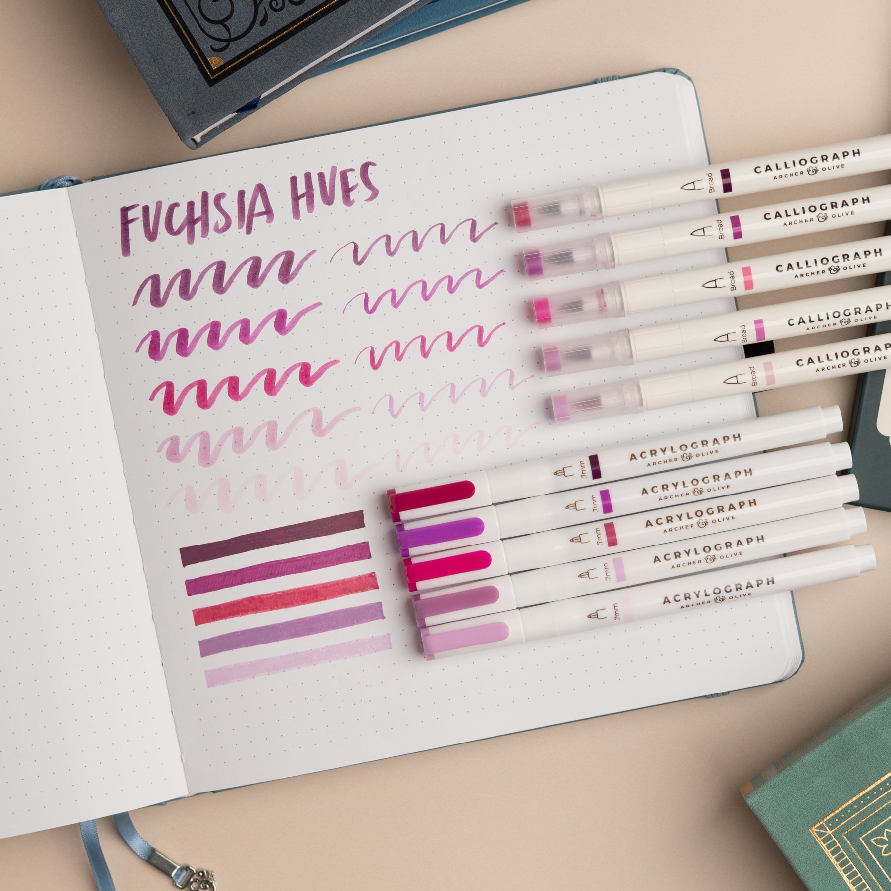 Fuchsia Hues Set - Archer and Olive