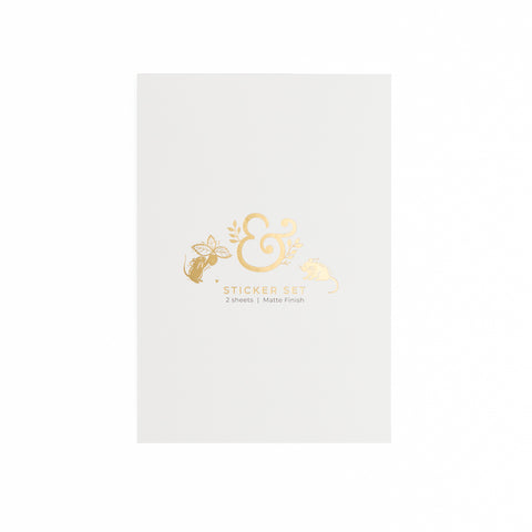 Field Mouse Sticker Set - Archer and Olive