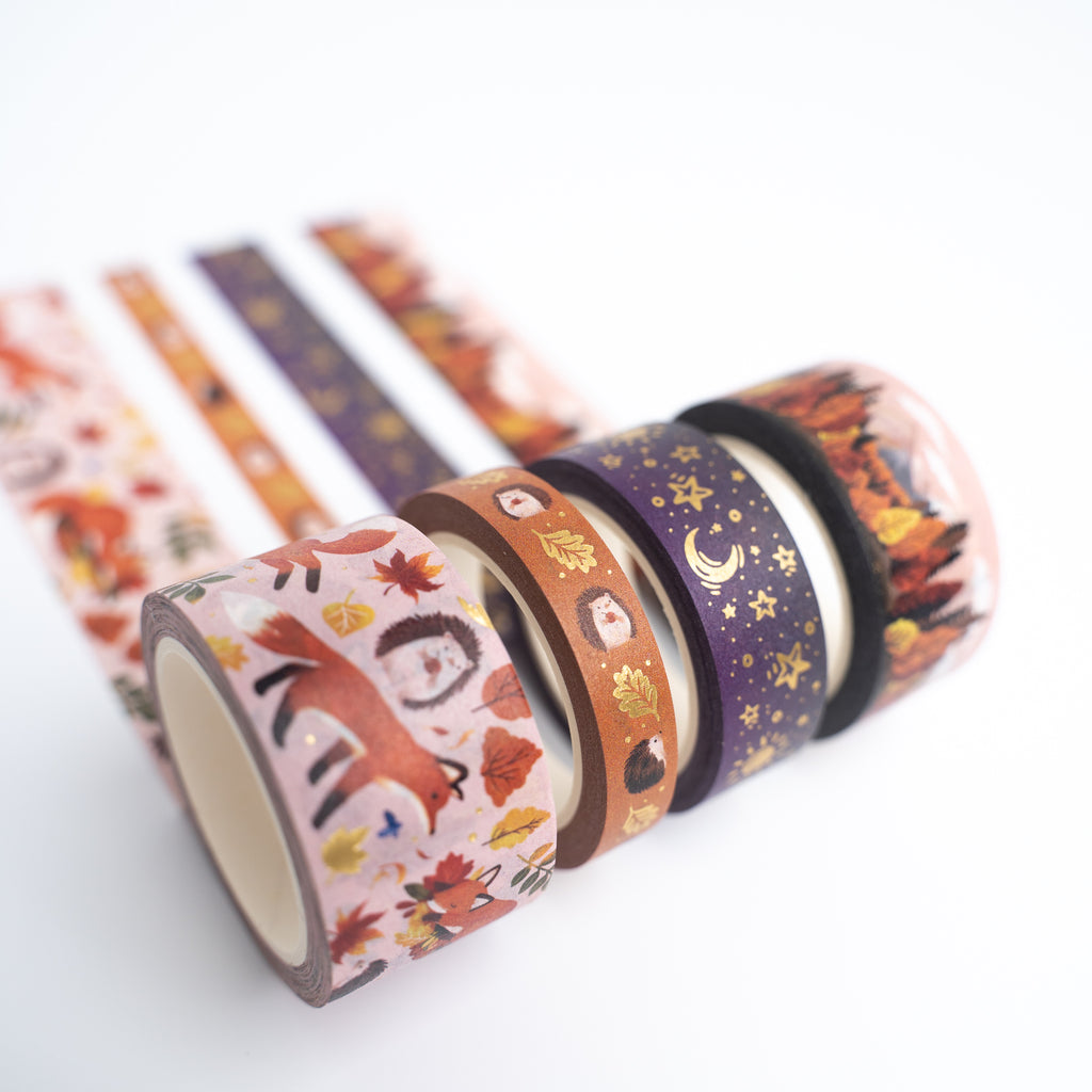 Forest Foxes Washi Tape Set - Archer and Olive