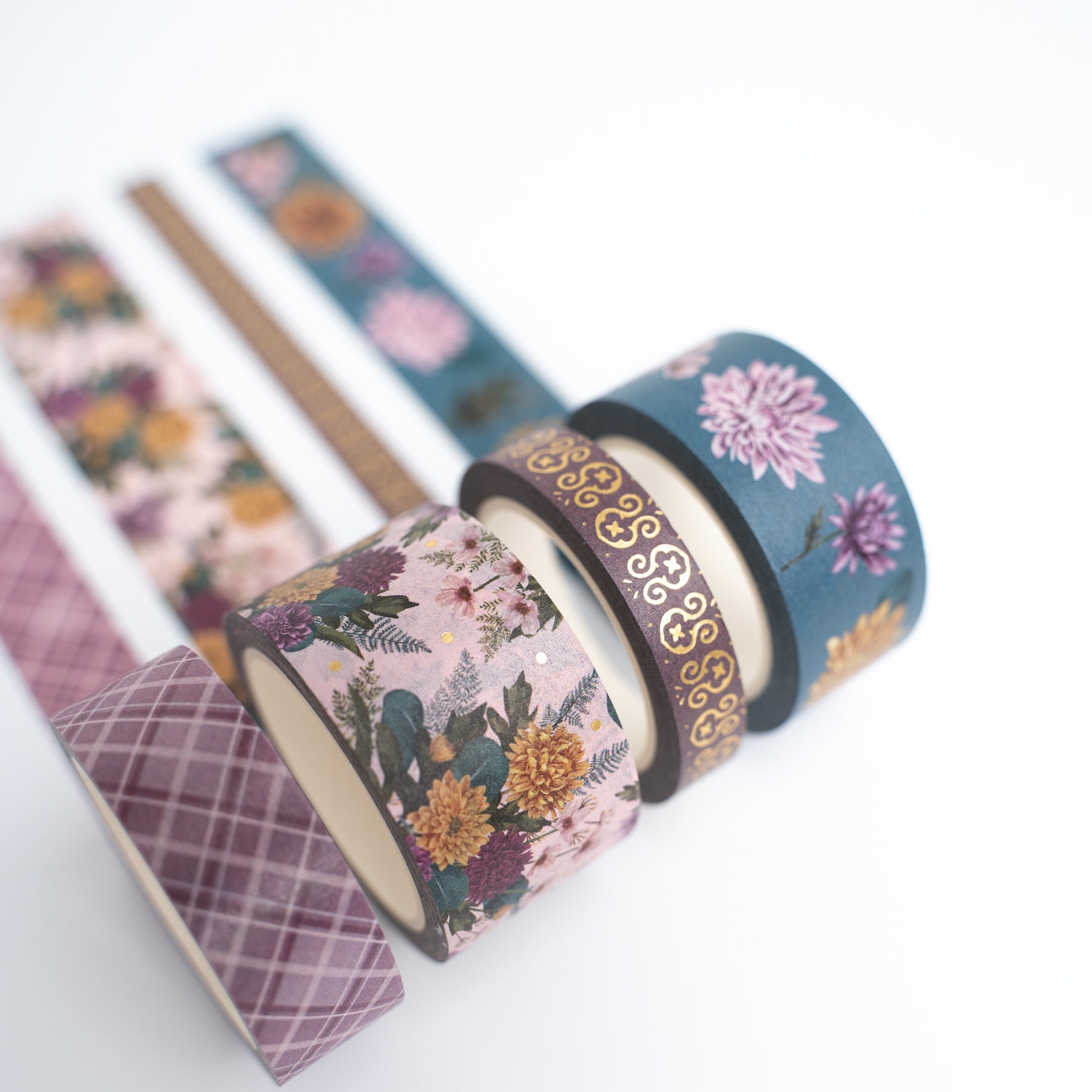 Chrysanthemum Washi Tape Set - Archer and Olive