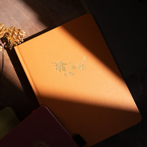 B6 Swirling Leaves: Dot Grid Notebook