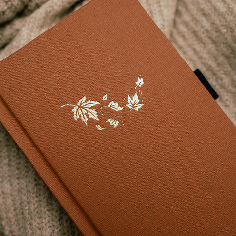 A6 Swirling Leaves: Dot Grid Notebook