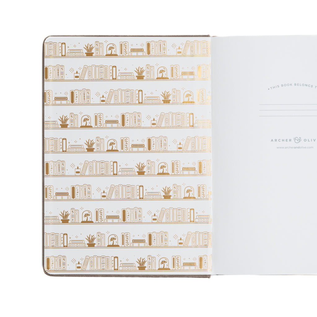 Bookshelf Dot Grid Notebook - Archer and Olive