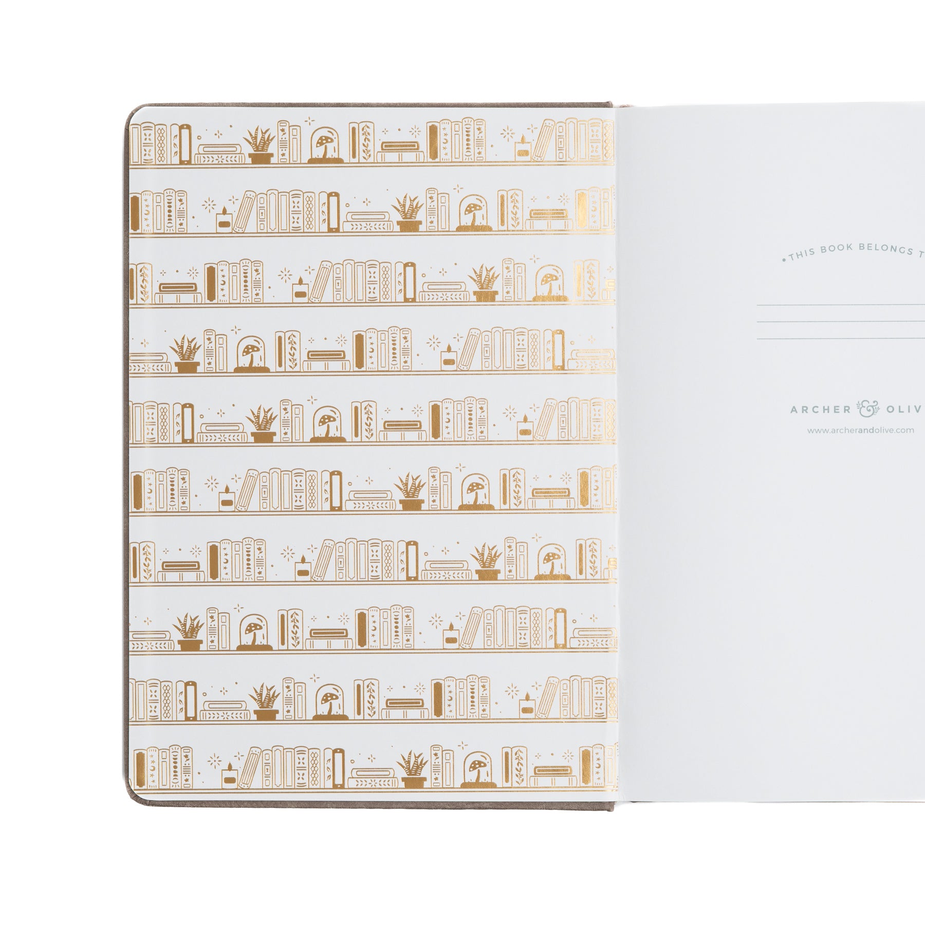 Bookshelf Dot Grid Notebook - Archer and Olive
